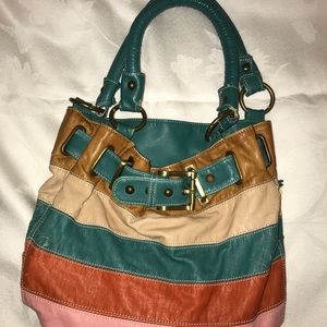 Striped purse